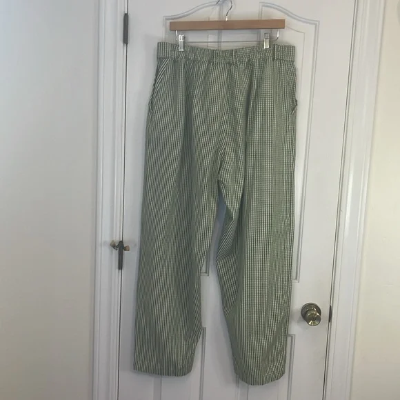 Big Bud Press | Spring Green Gingham Trouser Pants Sz XL 100% Cotton *LIKE NEW* - Picture 6 of 11